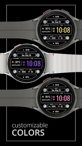 Скриншот 3 — DADAM106: Weather Watch Face