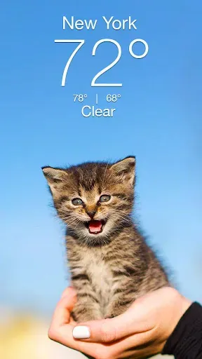 Скриншот 1 — Weather Kitty - App & Widget