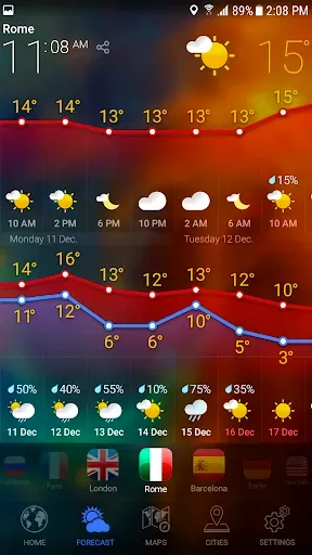 Скриншот 2 — WEATHER NOW - Прогноз Погоды