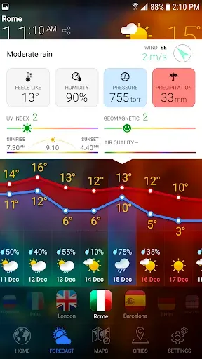 Скриншот 6 — WEATHER NOW - Прогноз Погоды