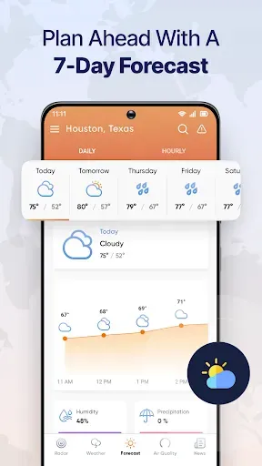 Скриншот 2 — Live Weather Radar Launcher
