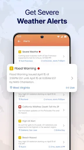 Скриншот 3 — Live Weather Radar Launcher