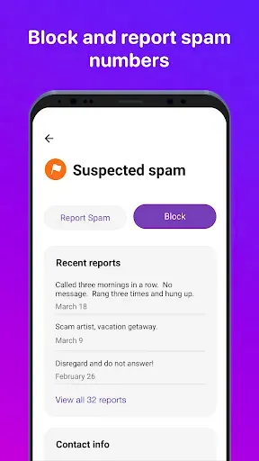 Скриншот 5 — Hiya: Spam Blocker & Caller ID