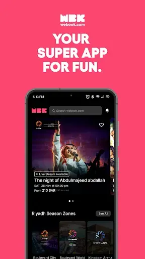 Скриншот 1 — webook.com – fun things to do