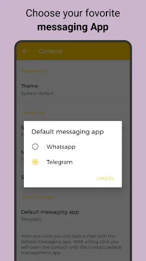 Скриншот 3 — Send What's Telegram in one