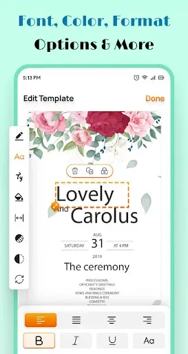 Скриншот 3 — Wedding Invitation Maker App