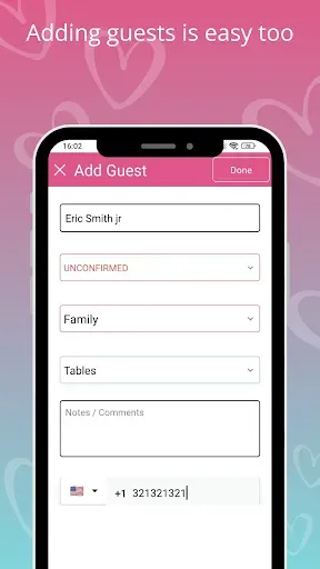 Скриншот 3 — Wedding Guest List. WedGuest