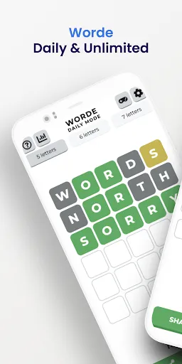 Скриншот 1 — Worde: Ежедневно/Неограниченно
