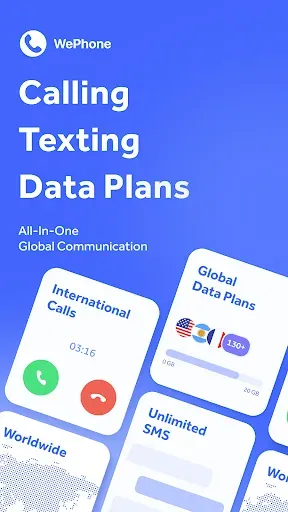 Скриншот 1 — WePhone: WiFi Phone Call &Text