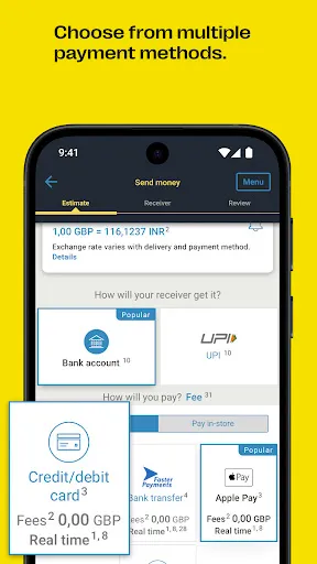 Скриншот 3 — Western Union Money Transfer