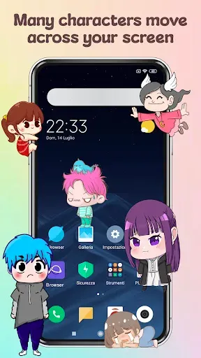 Скриншот 1 — Anime Shimeji Pets On Screen