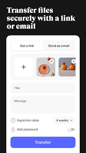 Скриншот 2 — WeTransfer : File Transfer