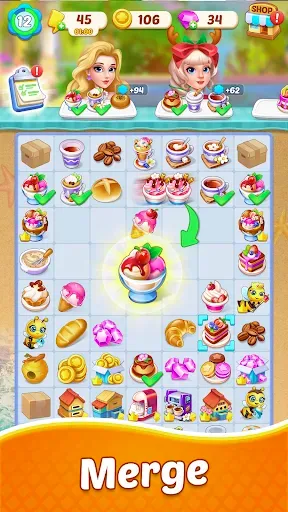 Скриншот 1 — Merge Cake - Merge Cooking