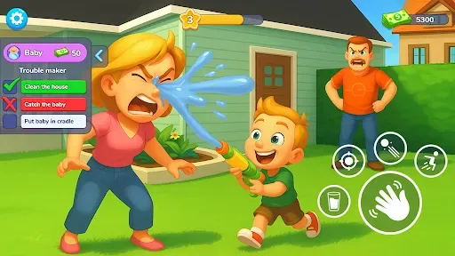 Скриншот 1 — Papa Life: Prank Simulator