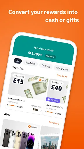 Скриншот 2 — WeWard - Walk & Earn Rewards