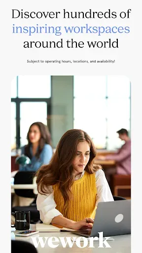 Скриншот 1 — WeWork: Flexible Workspace
