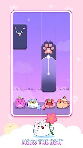 Скриншот 4 — Cat Tiles: Cute Piano Game