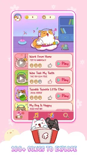 Скриншот 5 — Cat Tiles: Cute Piano Game