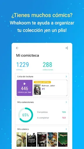 Скриншот 1 — Whakoom ¡Organiza tus cómics!