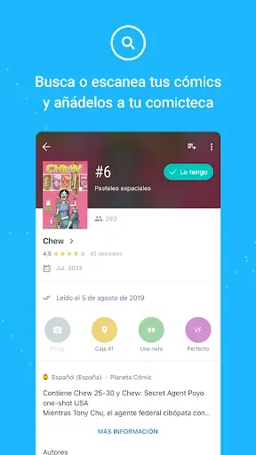 Скриншот 2 — Whakoom ¡Organiza tus cómics!