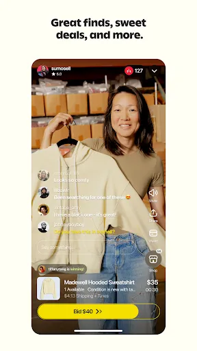 Скриншот 1 — Whatnot: Shop, Sell, Connect