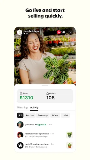Скриншот 4 — Whatnot: Shop, Sell, Connect