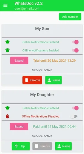 Скриншот 1 — LastSeenOn - Online Tracker