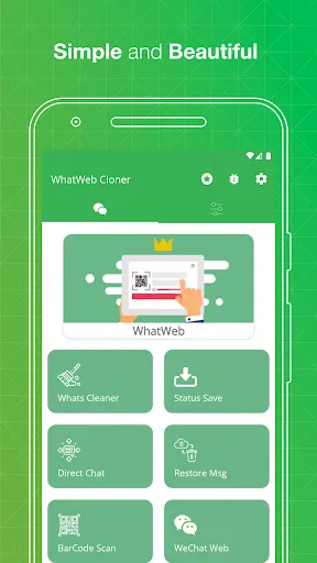 Скриншот 1 — Web Cloner- Dual App Scanner