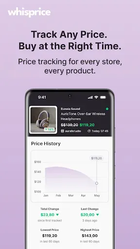 Скриншот 1 — Whisprice: Smart Price Tracker