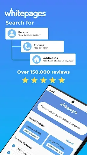 Скриншот 1 — Whitepages Search, Find People