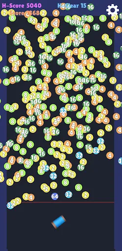 Скриншот 4 — [365fun] 2048BubbleShooter