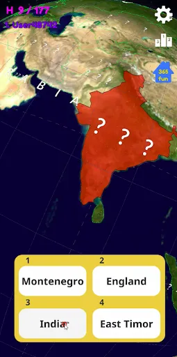 Скриншот 1 — [365fun] Globe quiz
