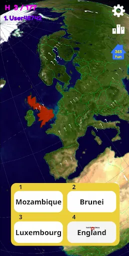 Скриншот 4 — [365fun] Globe quiz