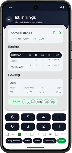 Скриншот 8 — Wickt - Local Cricket Scorer