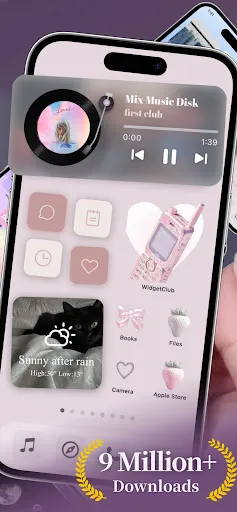 Скриншот 2 — WidgetClub:Theme, Widget, Icon