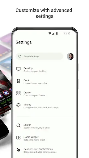 Скриншот 5 — Launcher for Android 13 Style