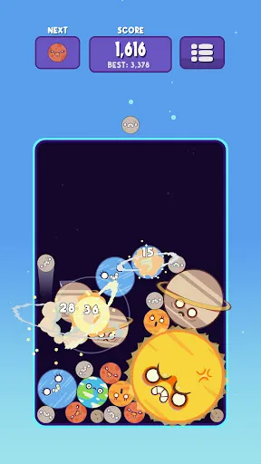 Скриншот 2 — Planets Merge: Puzzle Games
