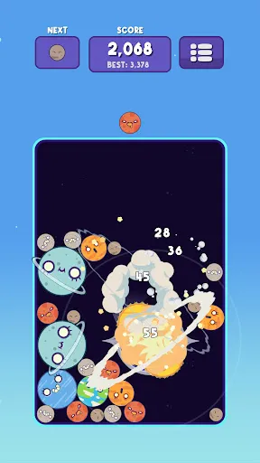 Скриншот 3 — Planets Merge: Puzzle Games
