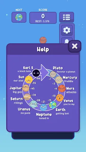 Скриншот 6 — Planets Merge: Puzzle Games