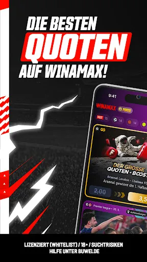 Скриншот 1 — Winamax Sportwetten