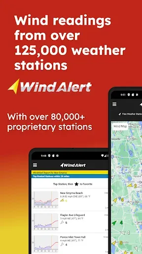 Скриншот 1 — WindAlert: Wind & Weather Map