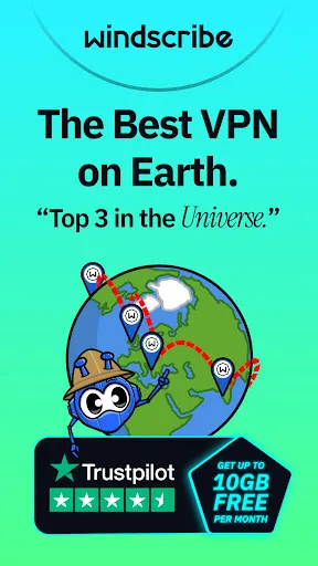 Скриншот 1 — Windscribe VPN