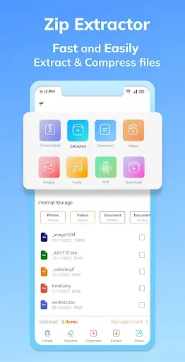 Скриншот 1 — Zip Extractor Master Unzip Rar