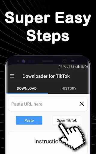Скриншот 1 — Загрузчик видео для TikTok