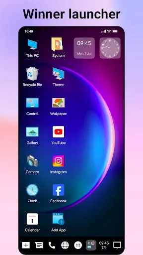 Скриншот 1 — Winner Launcher for Windows UE