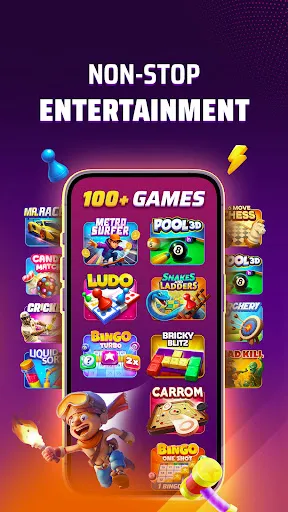 Скриншот 1 — WinZO: Play Games & Watch TV