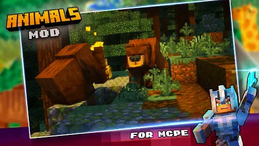 Скриншот 1 — Animals Mod Zoo Craft