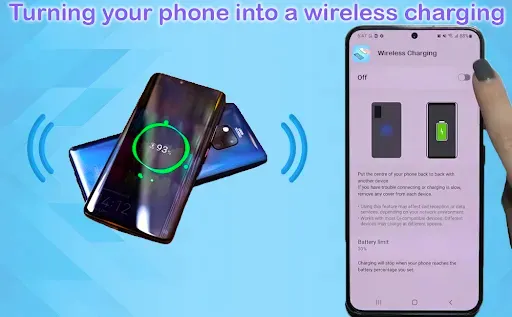 Скриншот 2 — Wireless charge Phone to Phone