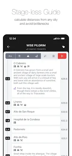 Скриншот 2 — Wise Pilgrim Camino Francés