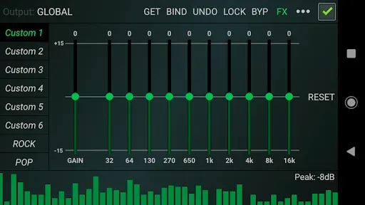 Скриншот 1 — Eqfy Equalizer for Spotify